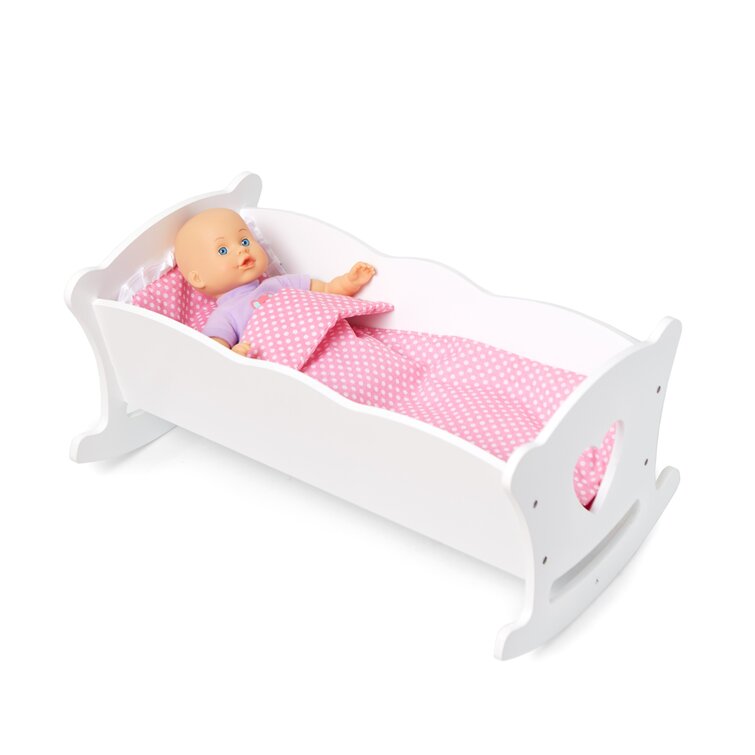 White 2024 doll cradle